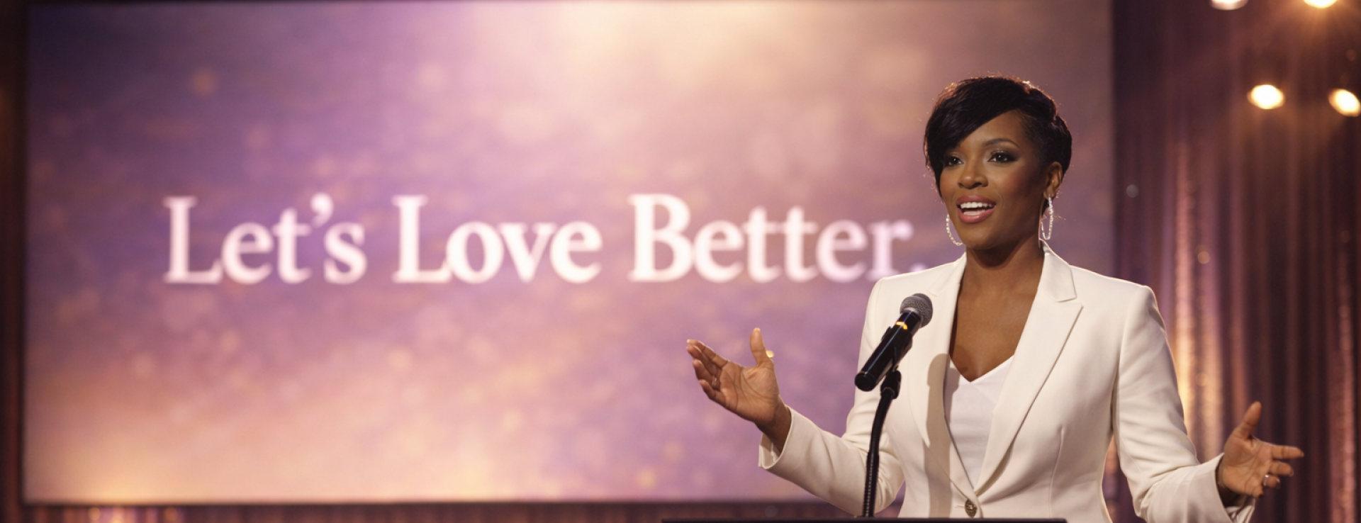 A joyful woman plays with colorful balls in a bright and fun indoor setting.